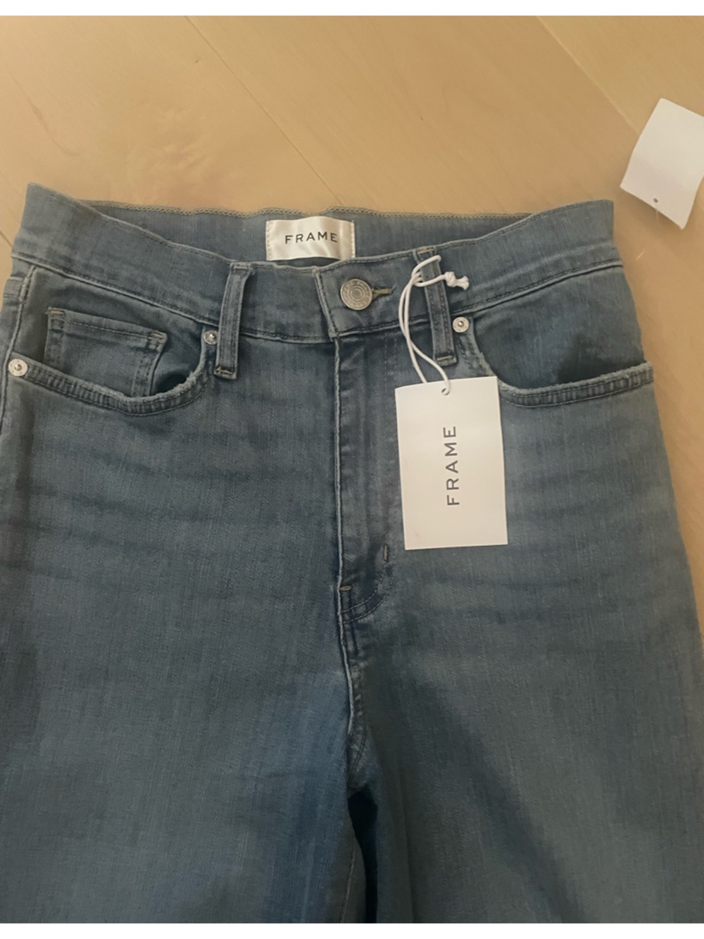 Frame Denim Light Blue Le Slim Palazzo Jeans 27 NWT - Picture 4 of 5